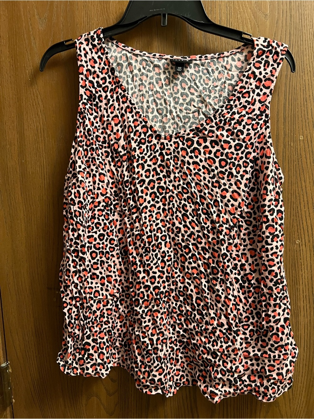 torrid Pink and Black Leopard Print Sleeveless Tank